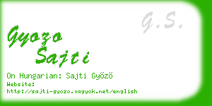 gyozo sajti business card