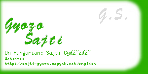 gyozo sajti business card